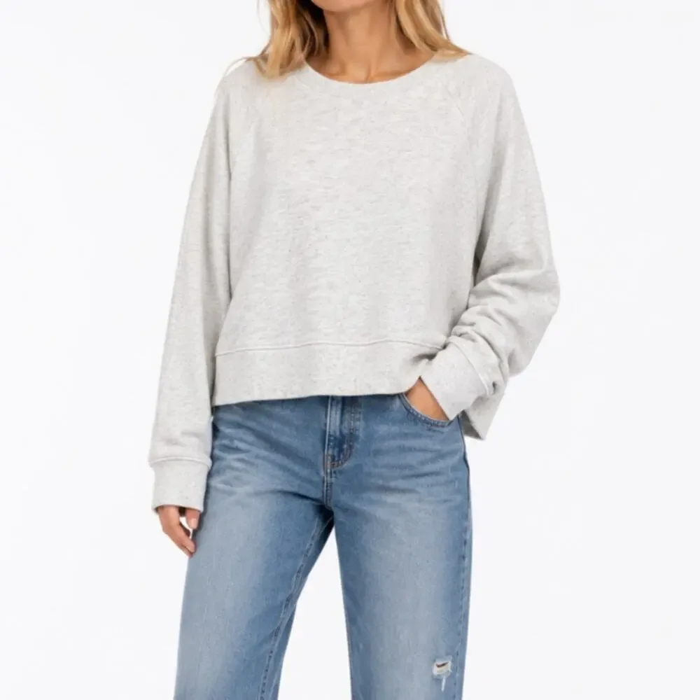 J. Crew Vintage Fleece Sweatshirt Gray Size XL
